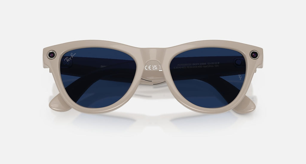 RAY-BAN META SKYLER - GEN 2 Frame Shiny Chalky Grey | Lenses Clear/Sapphire Transitions®