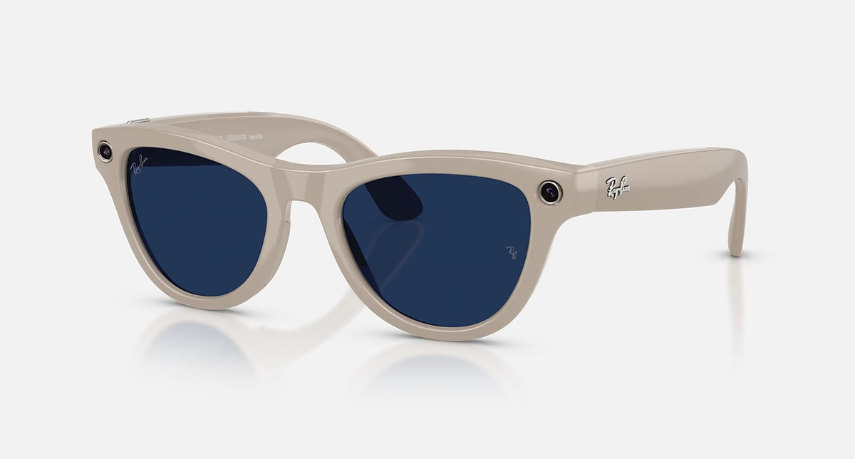 RAY-BAN META SKYLER - GEN 2 Frame Shiny Chalky Grey | Lenses Clear/Sapphire Transitions®