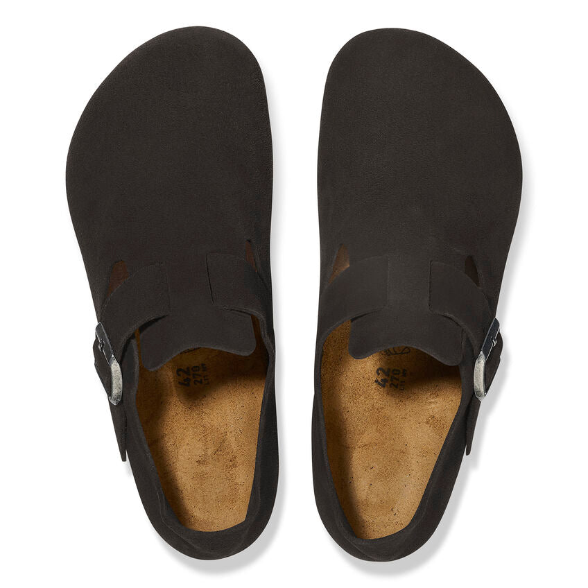 Unisex London Suede Leather Black Regular/Wide