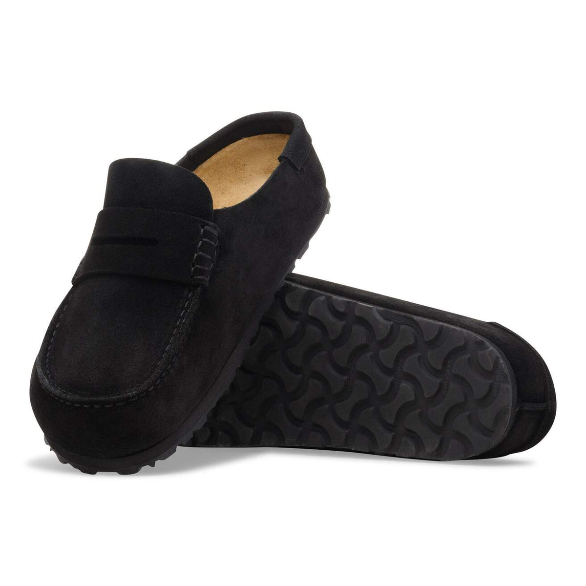 Women's Naples Wrapped Suede Leather Black