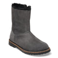 Women's Uppsala Zip Shearling Suede Leather Charcoal