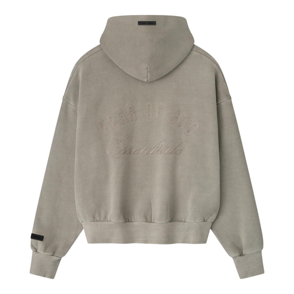 Fear of God Essentials Men’s Classic Fleece Full-Zip Hoodie Smoke Grey 192HO254781F