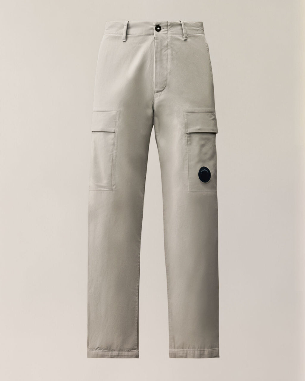 C.P. Company Stretch Sateen Lens Cargo Pants in Flint Grey