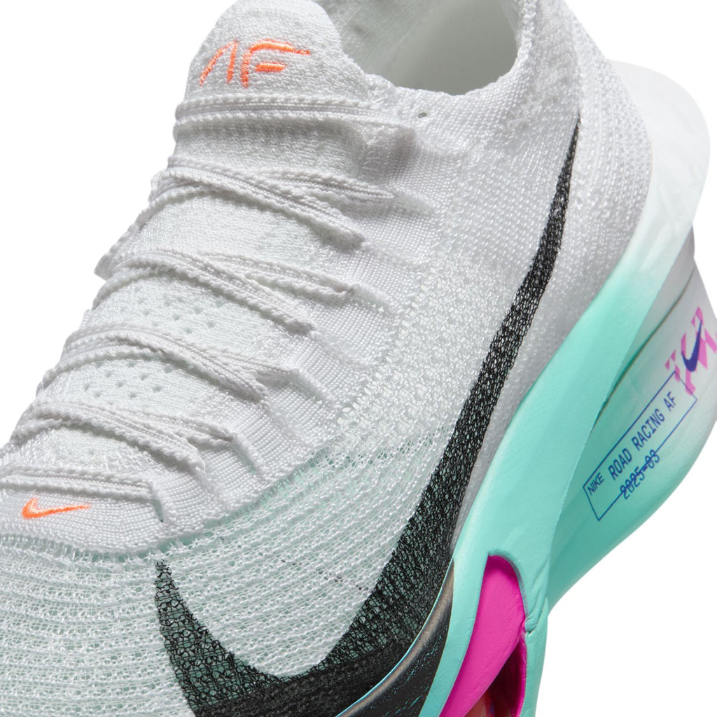 Women's Alphafly 3 Running Shoes White / Black / Hyper Turquoise / Concord