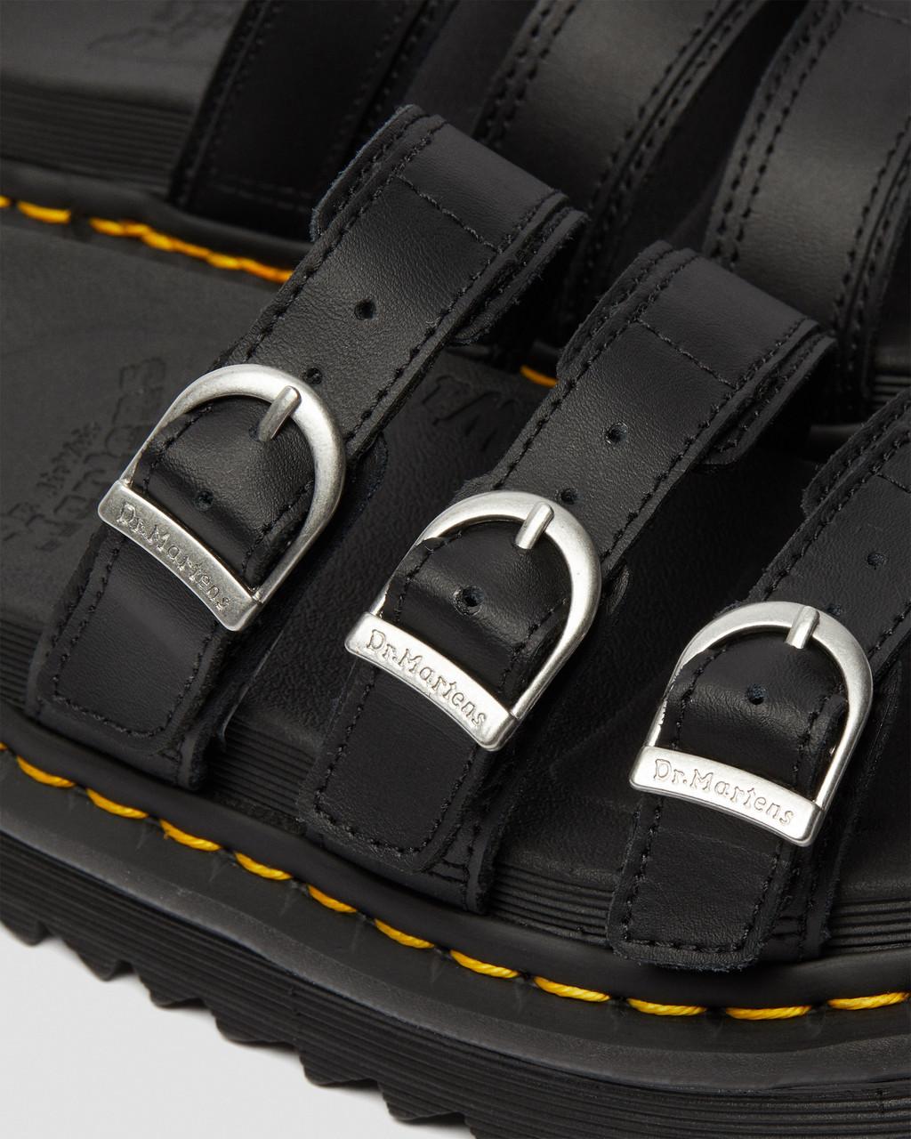 Women's Blaire Leather Slide Sandals Black Hydro