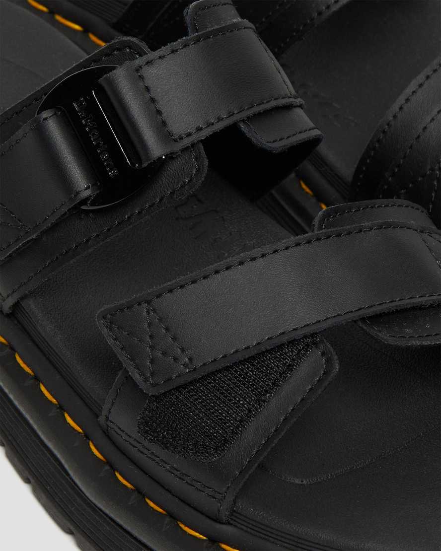Men's Chilton Leather Slide Sandals Black