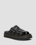 Men's Tate Leather Slide Sandals Black