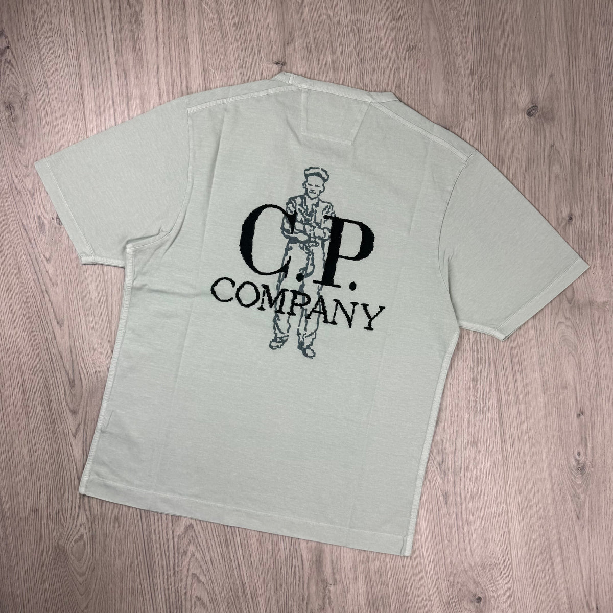 CP Company Embroidered Sailor T-Shirt - Misty Blue