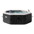 6-Person Onyx Black Octagon Combo Spa Set