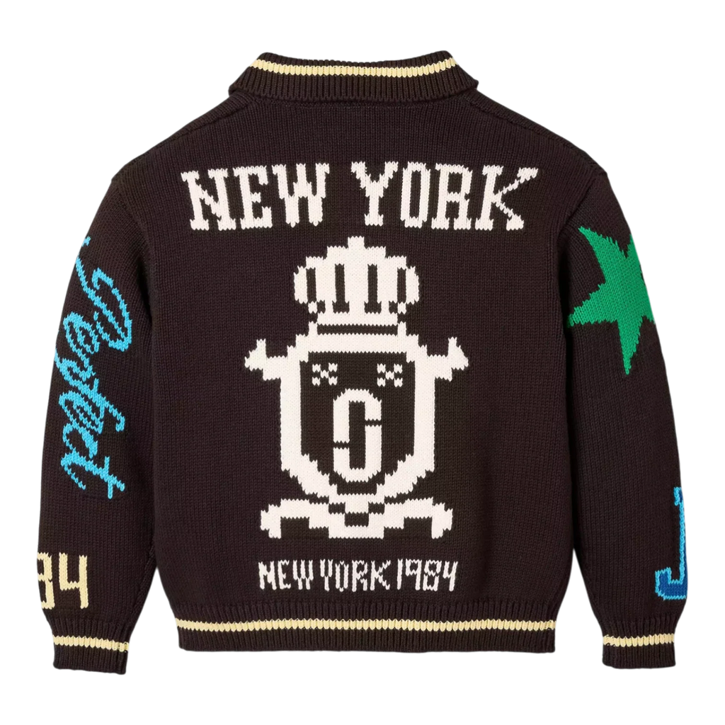 Marc Jacobs Varsity Knit Polo Black Women 2S6RTP050K24-267