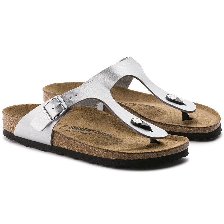 Women's Gizeh Birko-Flor Silver Medium/Narrow