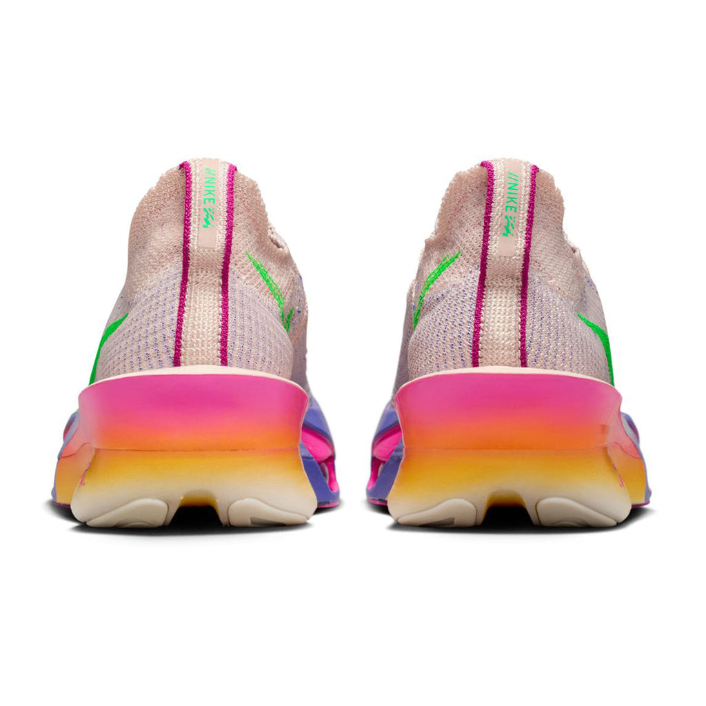 Women's Alphafly 3 Eliud Kipchoge Running Shoes Silt Red / Bright Ceramic / Fire Pink / Green Shock