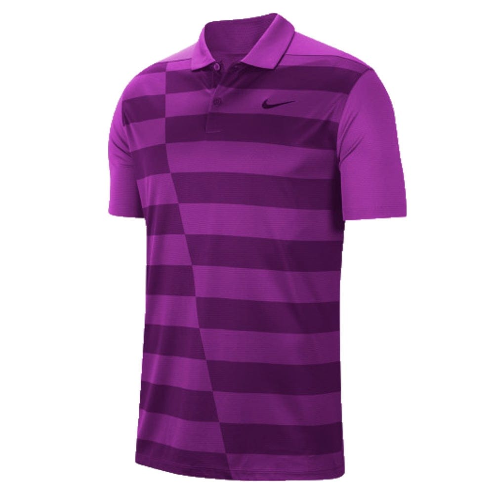 Nike Dri-FIT Graphic Polo Shirt - Vivid Purple/Black