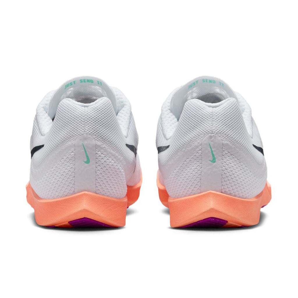 Zoom Rival Distance Running Spikes White / Bright Crimson / Hyper Turquoise / Obsidian