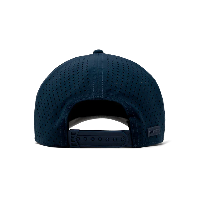 Odysea Rope Bulls Icon Hydro Performance Snapback Hat NAVY