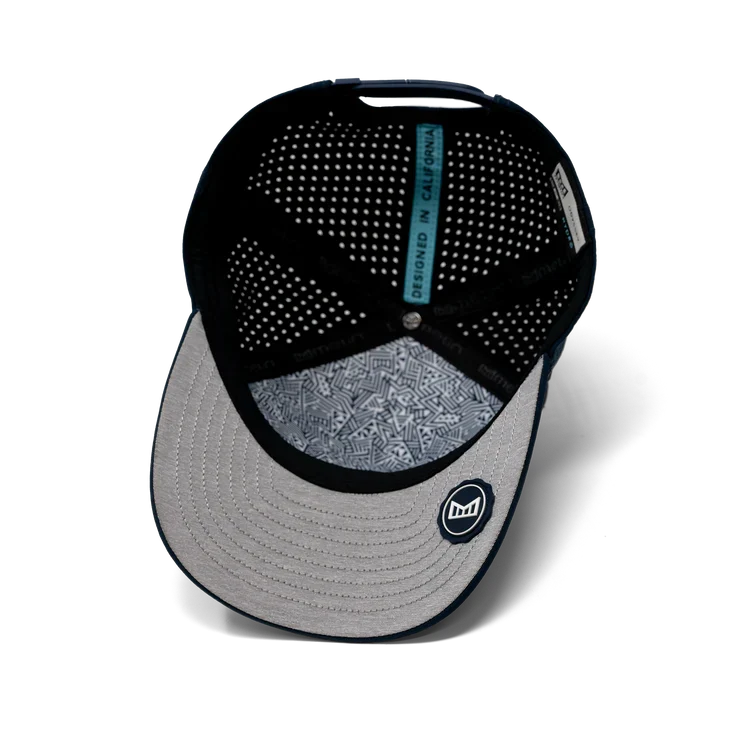 Odysea Rope Bulls Icon Hydro Performance Snapback Hat NAVY
