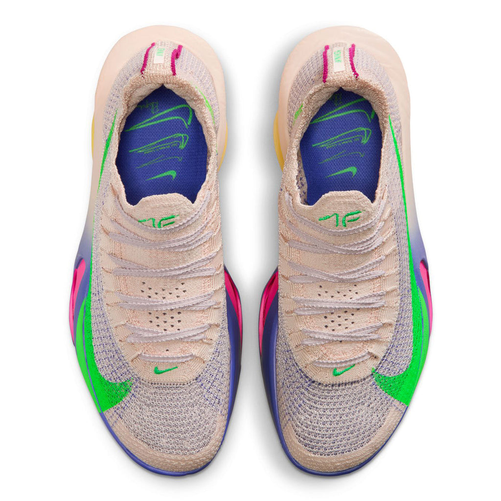 Women's Alphafly 3 Eliud Kipchoge Running Shoes Silt Red / Bright Ceramic / Fire Pink / Green Shock