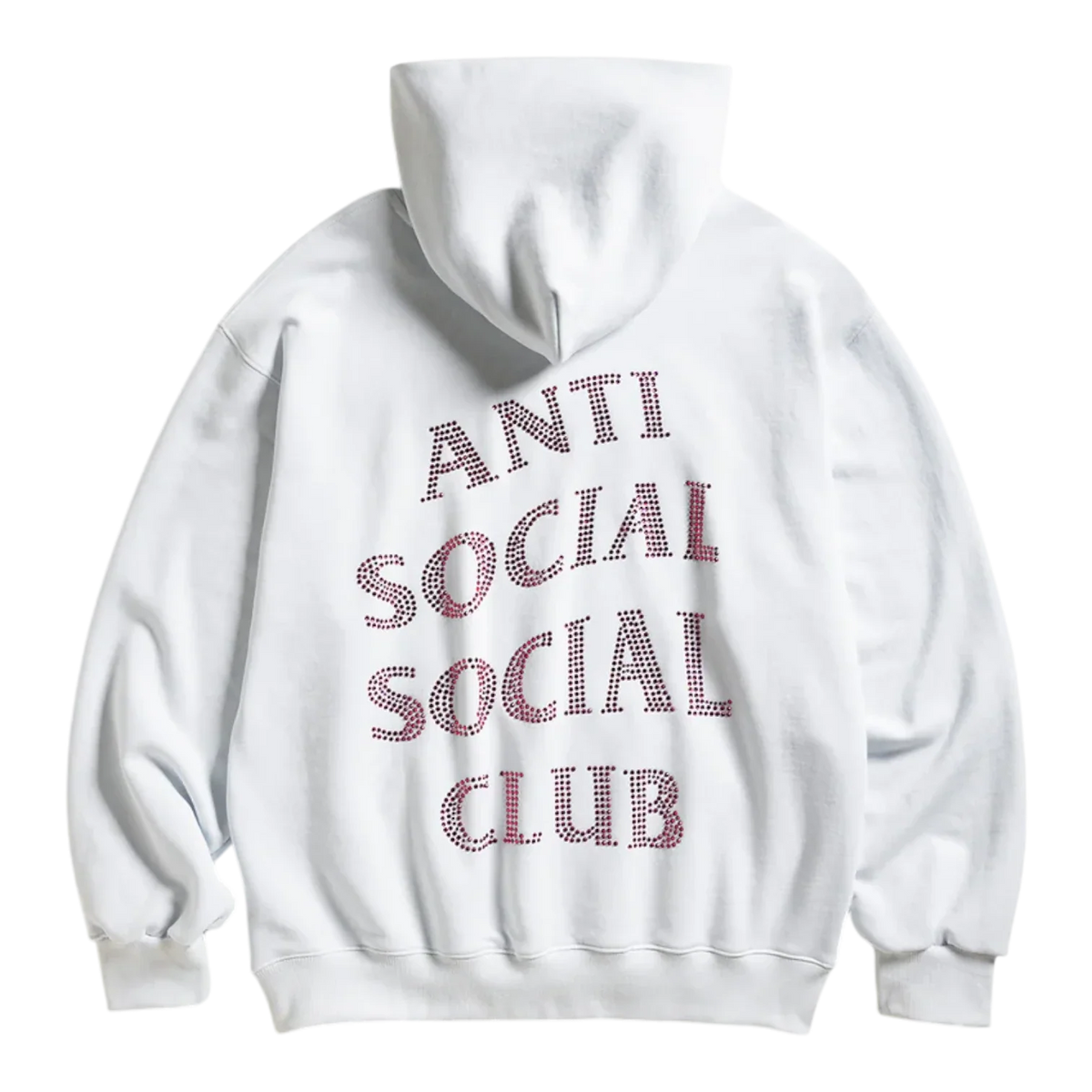 Anti Social Social Club Rhinestone Mind Games Hoodie White Men ASSCSS26HD2