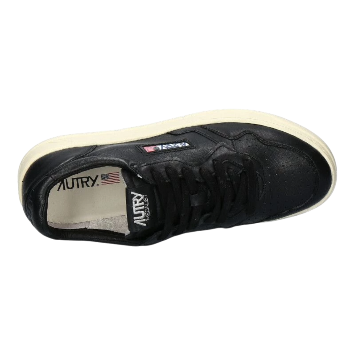 Autry Medalist Low Goatskin Black Sneakers AULM-GG05