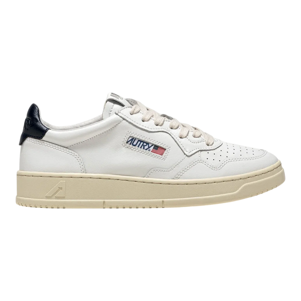 Autry Medalist Low Sneakers White and black Men AULM-LL12