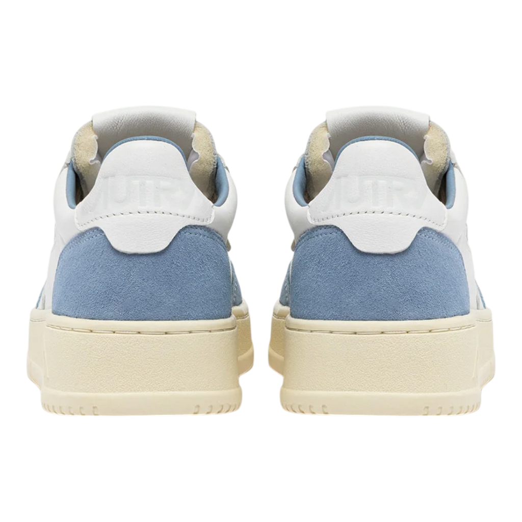 Autry Medalist Low White And Light Blue Women AULW-GS38