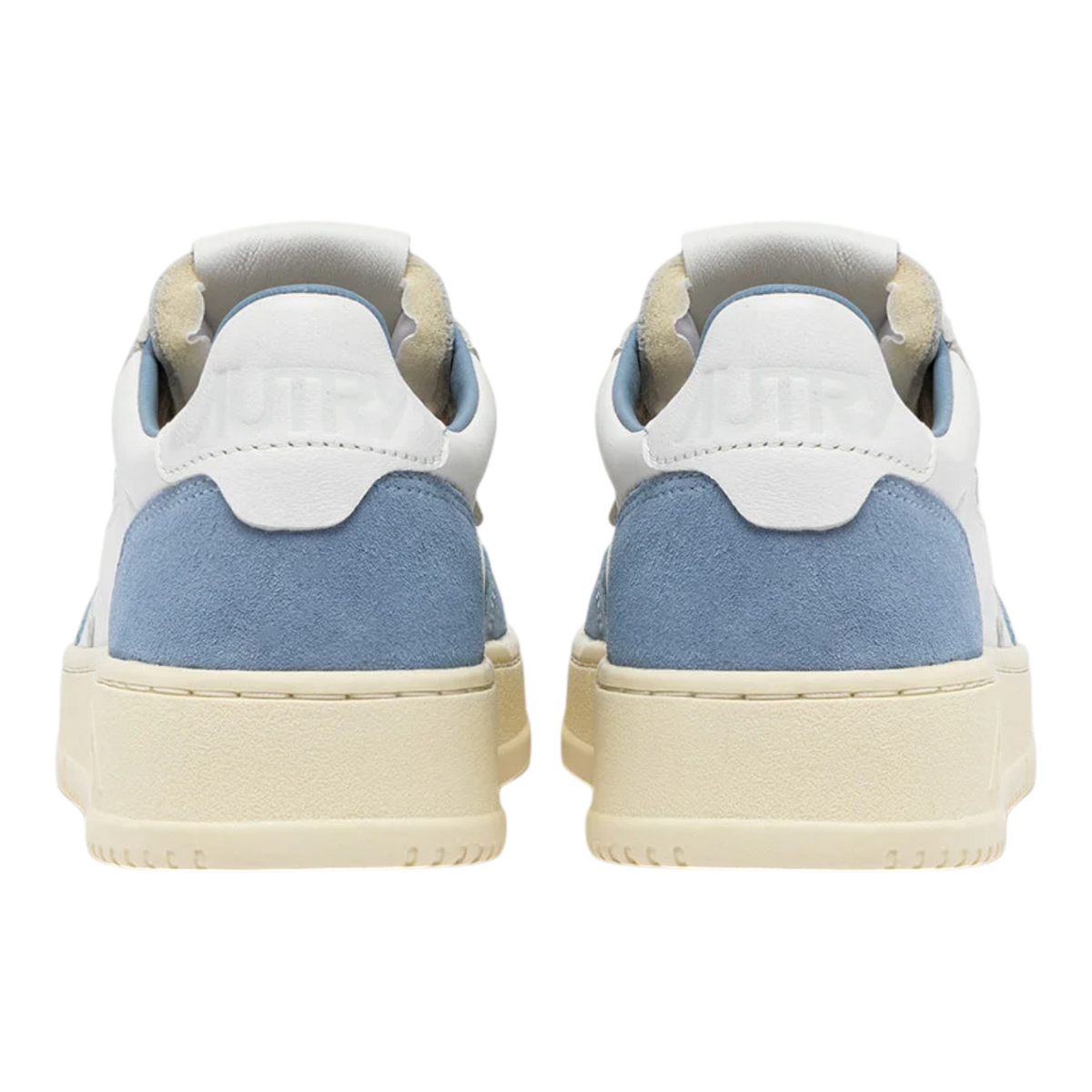 Autry Medalist Low White And Light Blue Women AULW-GS38