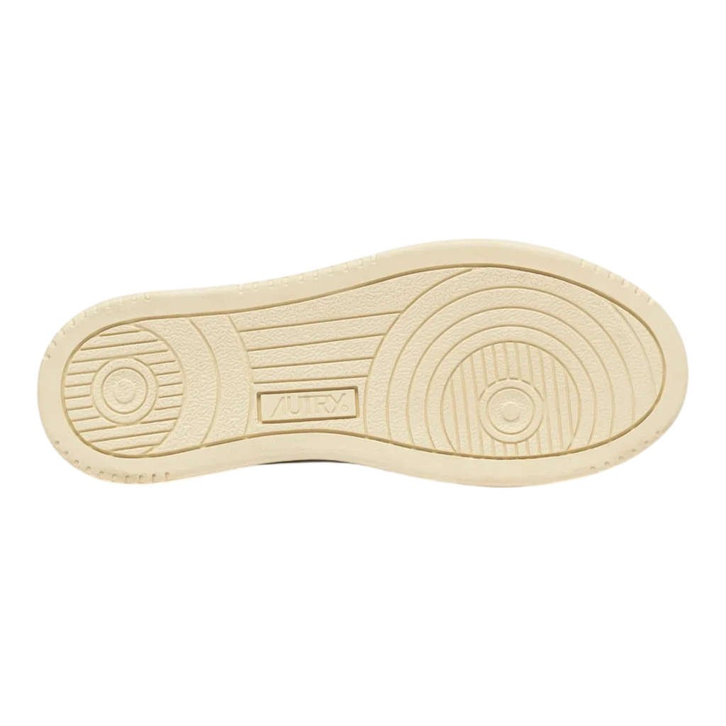 Autry Medalist Low Sneakers in White & Silver Women AULW-LS74
