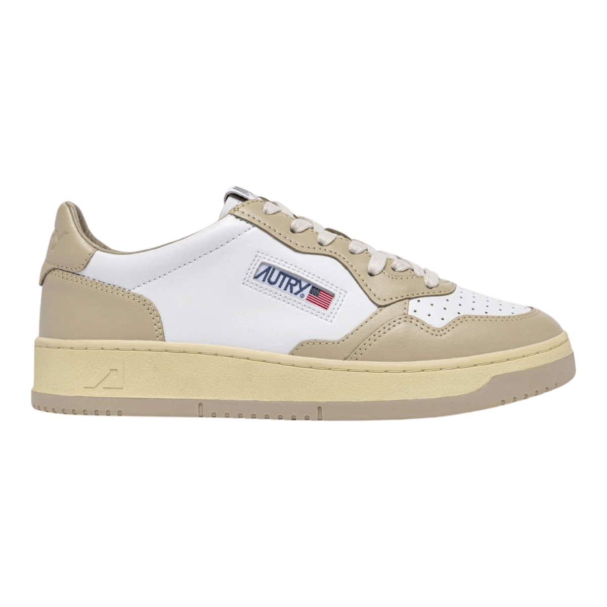Autry Medalist Low Leather/White Women AULW-WB60
