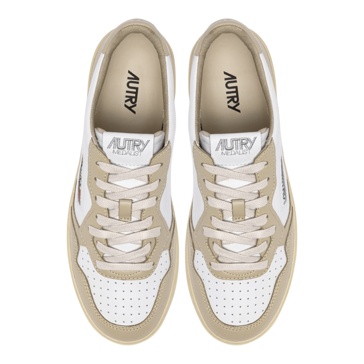 Autry Medalist Low Leather/White Women AULW-WB60