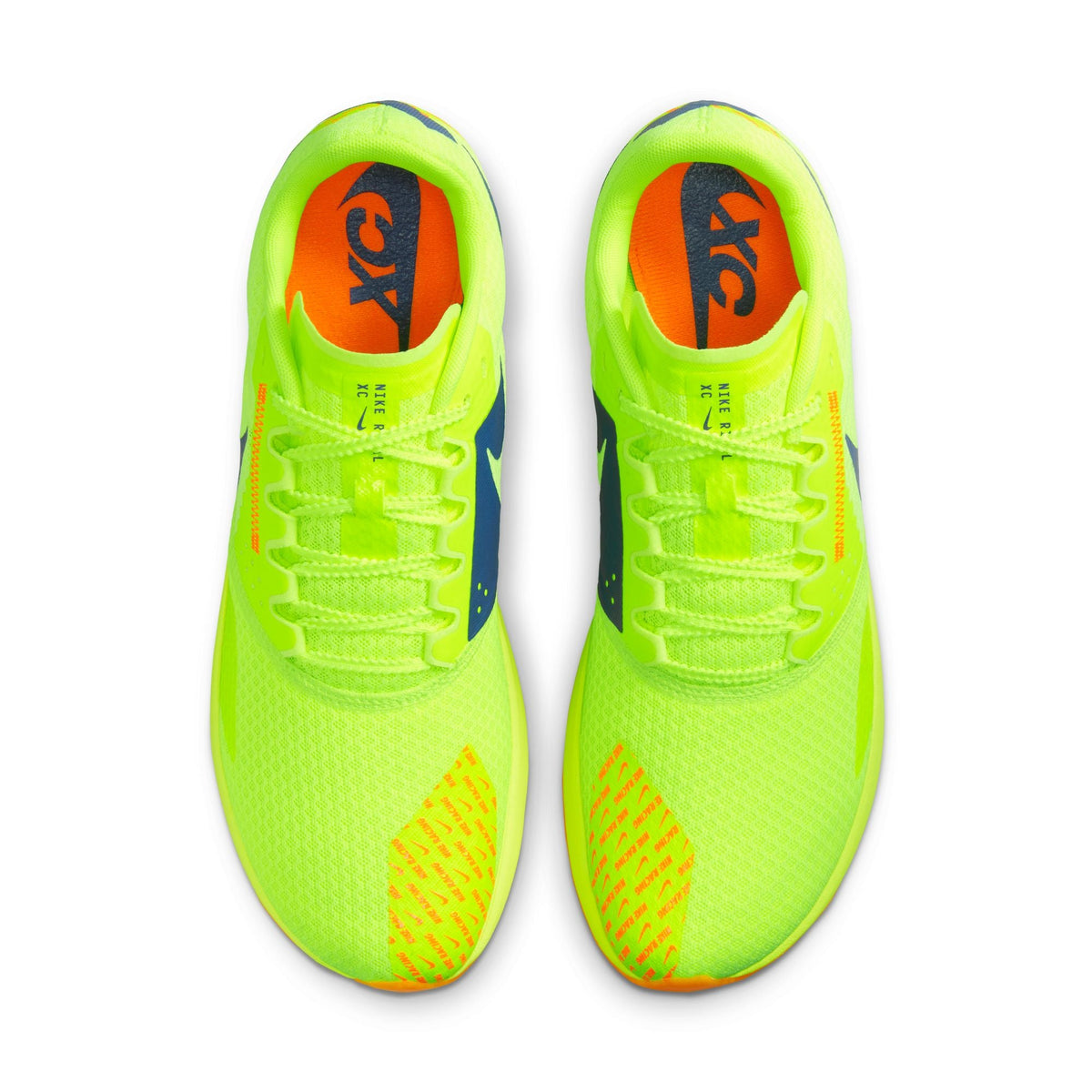 Nike Zoom Rival XC 6 Running Spikes Volt / Concord / Total Orange