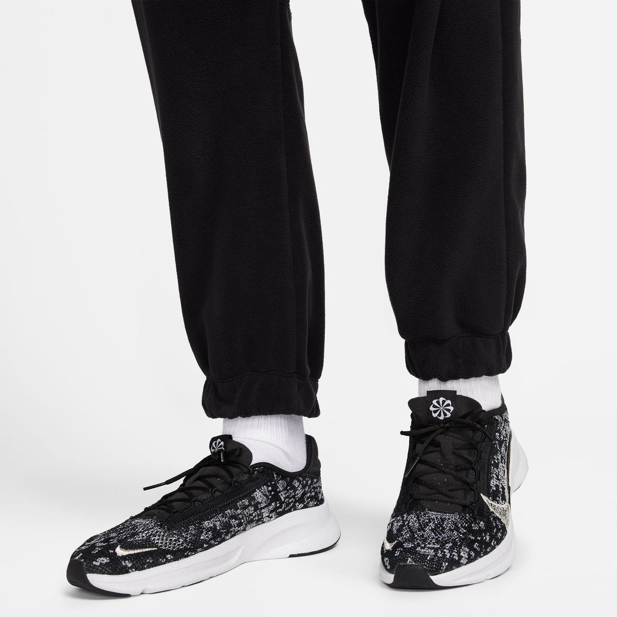 Women's Therma-FIT One Loose Fleece Pants Black / Pale Ivory