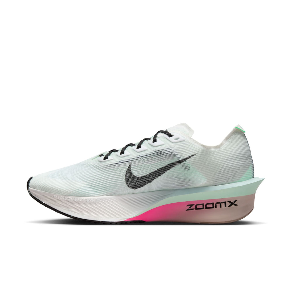 Women's Vaporfly 4 Running Shoes White / Hyper Pink / Mint Foam / Black