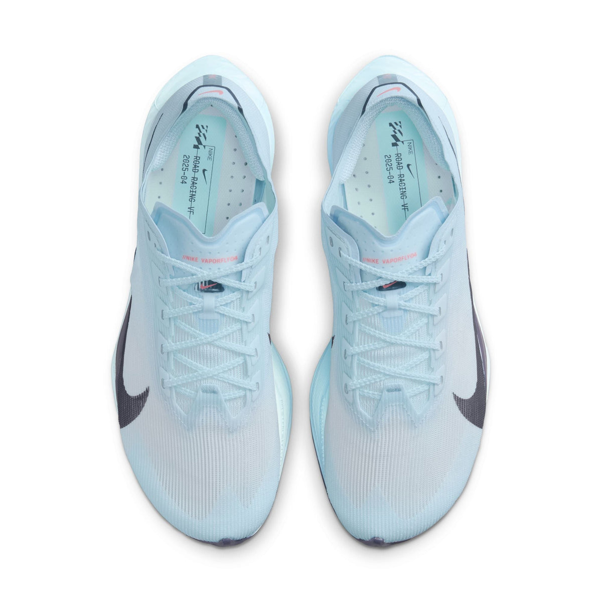 Women's Vaporfly 4 Running Shoes Glacier Blue / Blue Tint / Amethyst Tint / Gridiron
