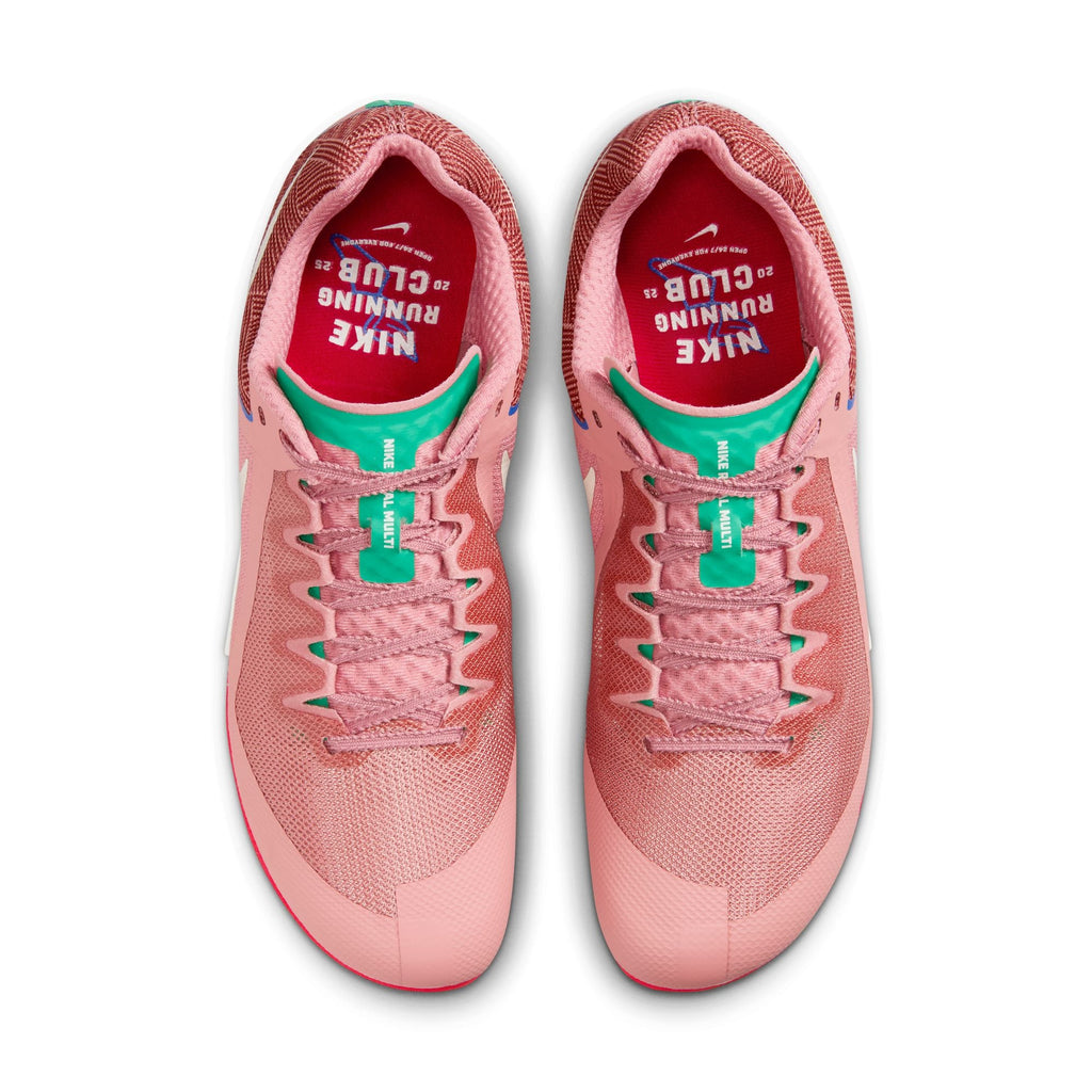 Zoom Rival Multi Running Spikes Red Stardust / Pale Ivory / Malachite