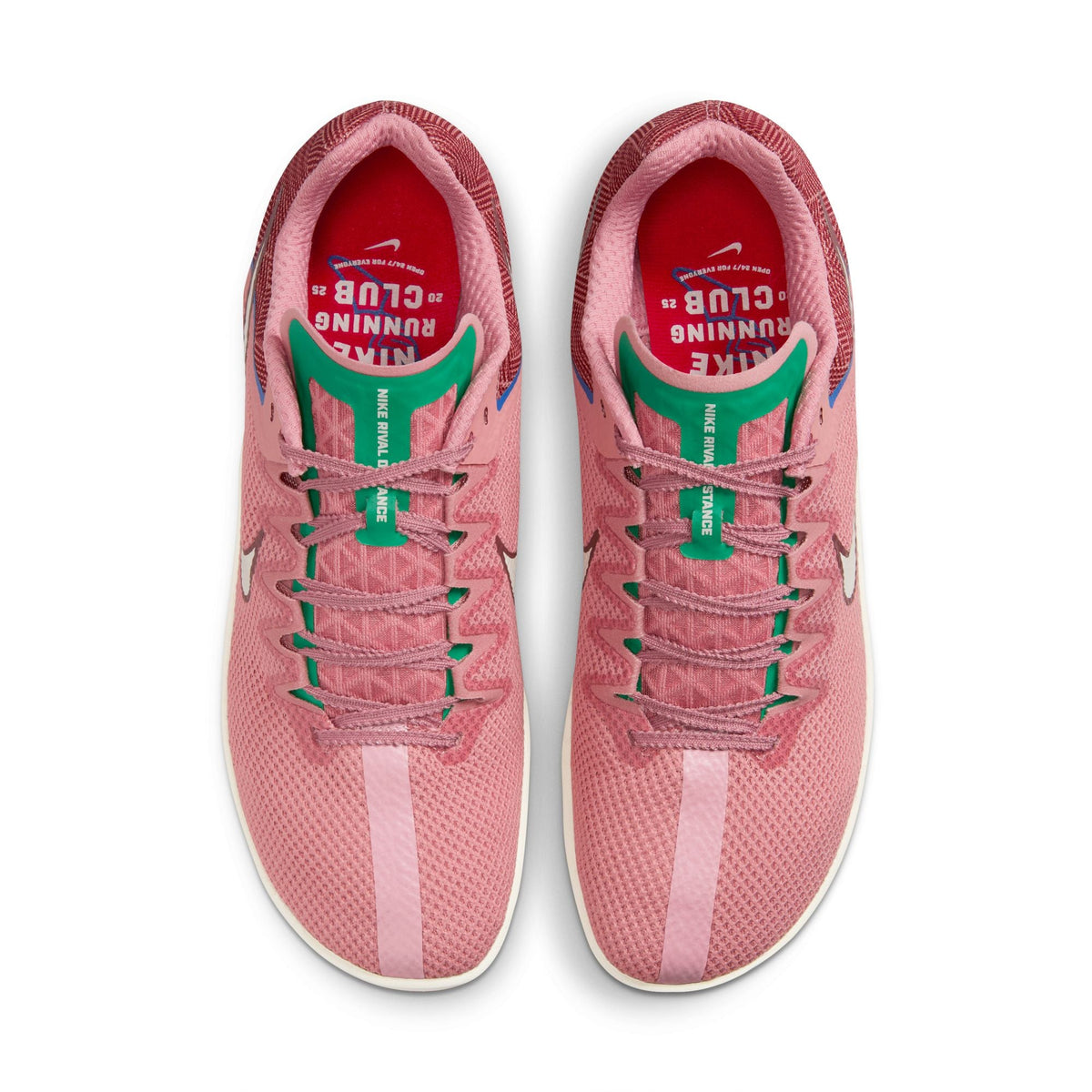 Nike Zoom Rival Distance Running Spikes Red Stardust / Malachite / University Red / Pale Ivory