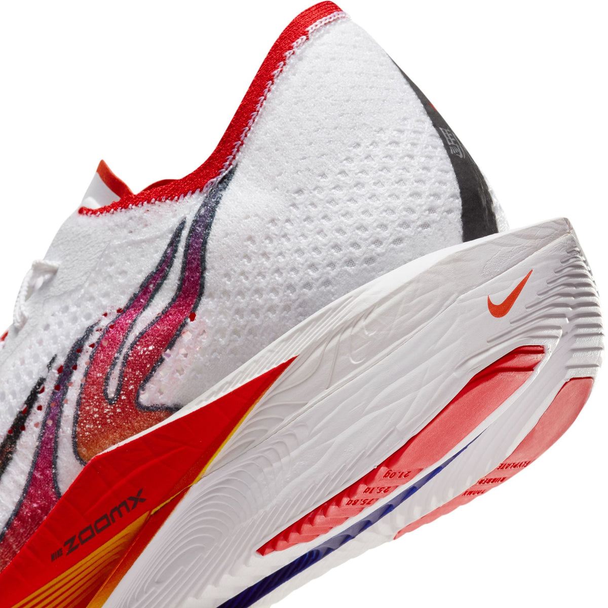 Men's Vaporfly 3 Ekiden Running Shoes White / Habanero Red / Black / University Red
