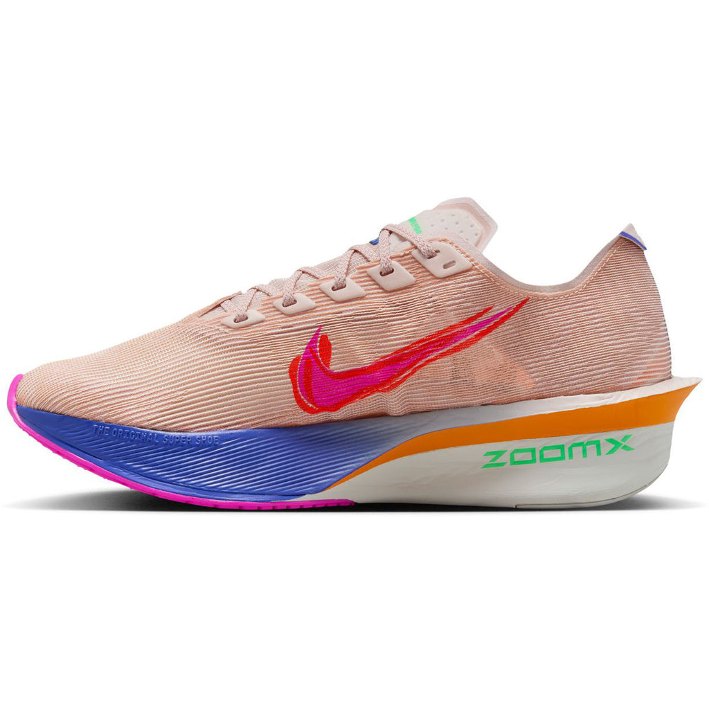 Women's Vaporfly 4 Eliud Kipchoge Running Shoes Silt Red / Fire Pink / Bright Ceramic / Green Shock