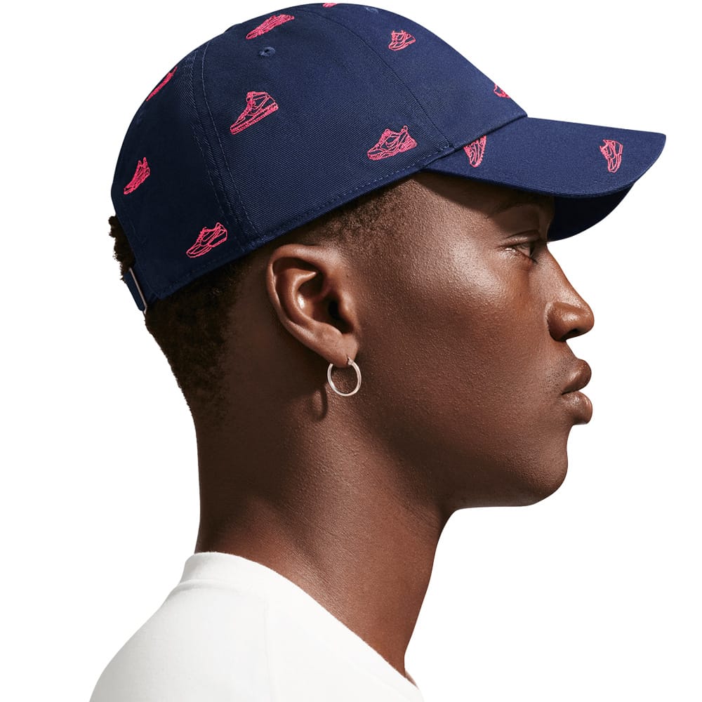 Nike Club Unstructured Golf Cap - College Navy/Hot Lava