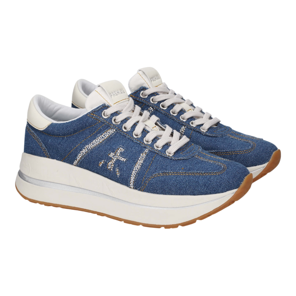 Premiata BETHCOIN-8151 Blue/White for Women