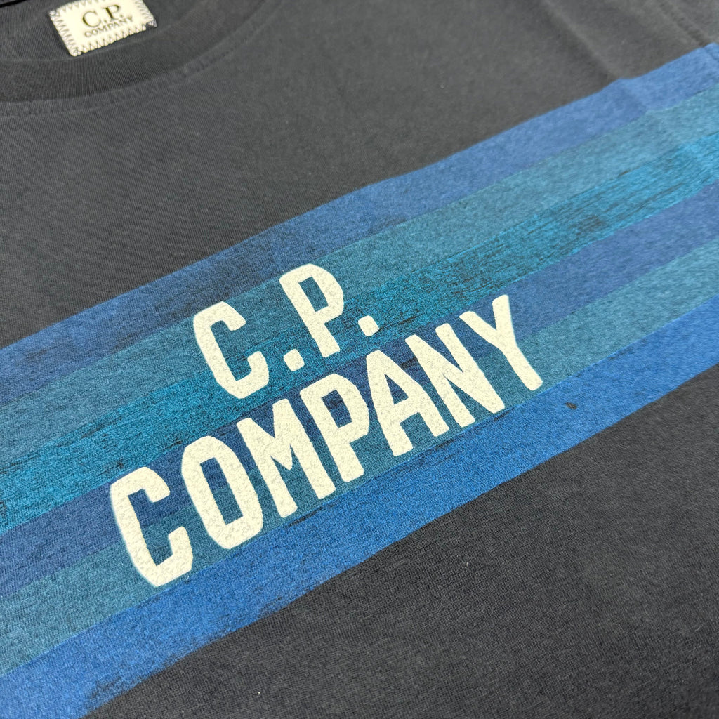 CP Company Striped T-Shirt - Navy