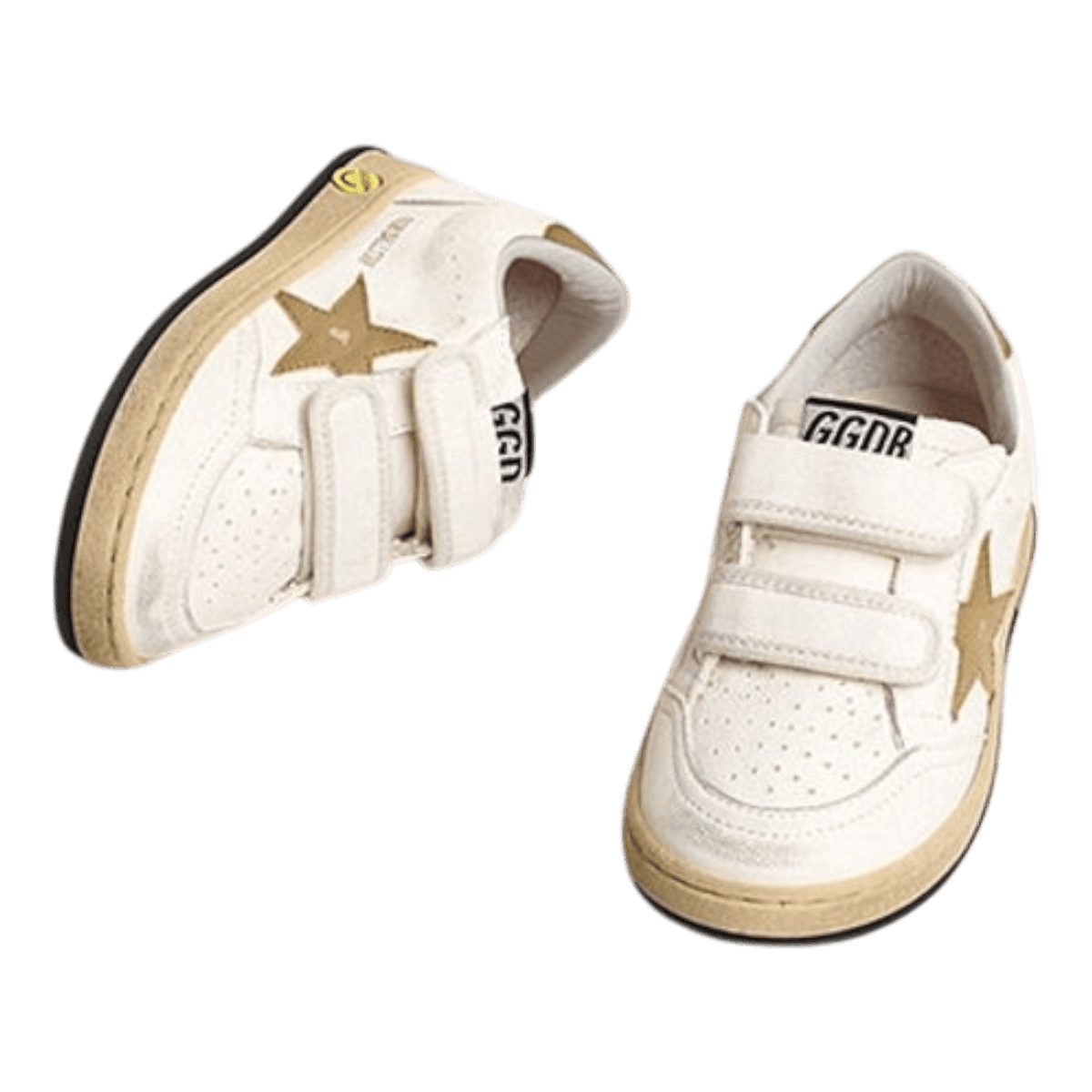 Golden Goose Ballstar Nappa Upper Laminated Star and Heel For Kids GJF00501.F004244.1027