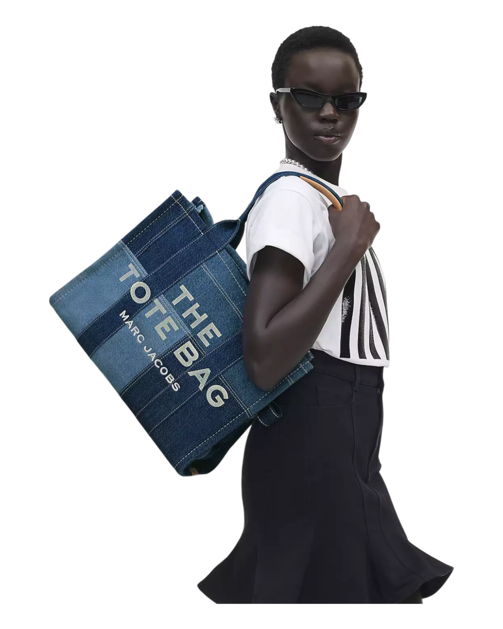 Marc Jacobs The Large Tote Denim Tote Bag H018M06FA21-422