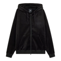 adidas Y3 Velvet Corduroy Zipper Hoodie Black Men IA4371