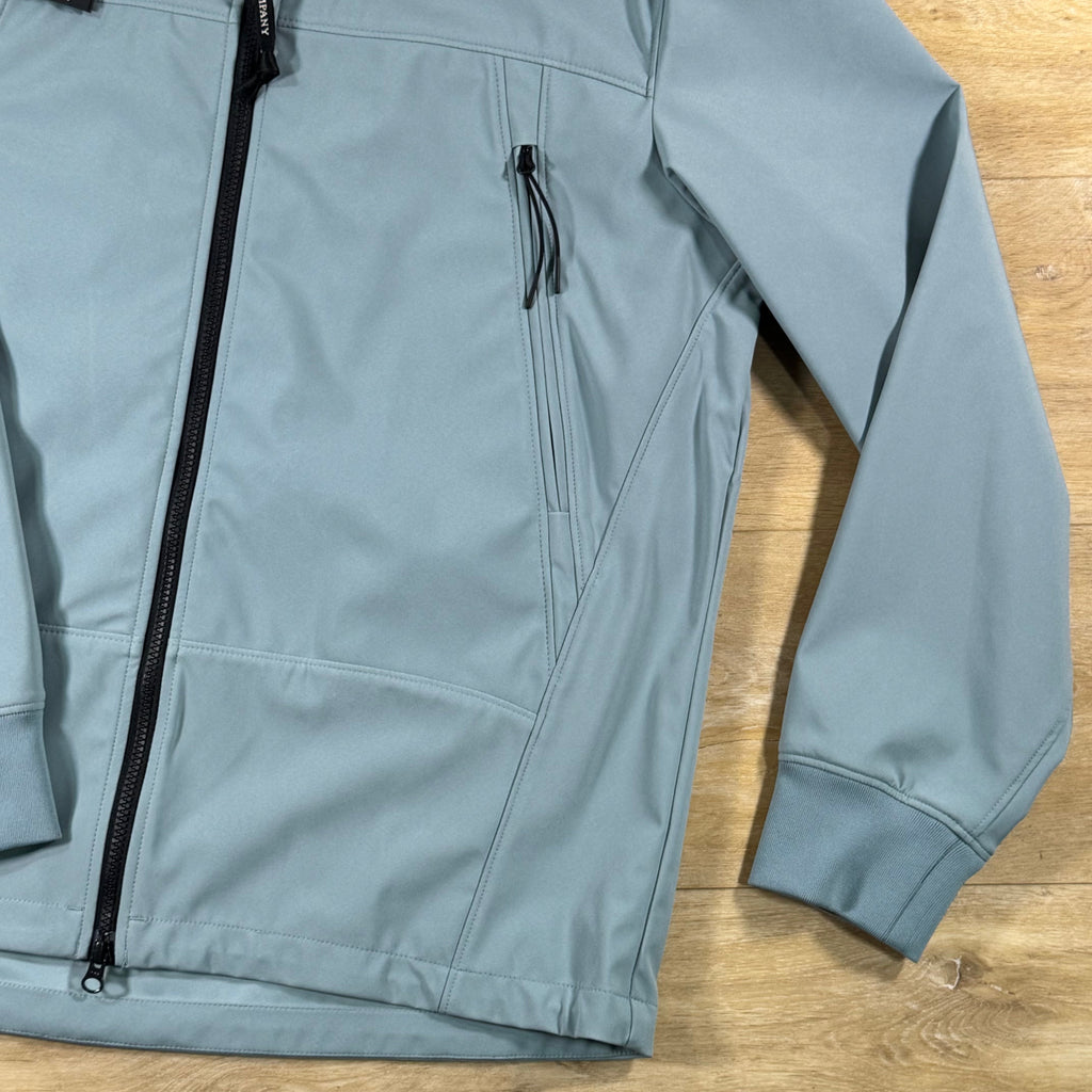 C.P. Company Shell-R Goggle Jacket in Silver Blue