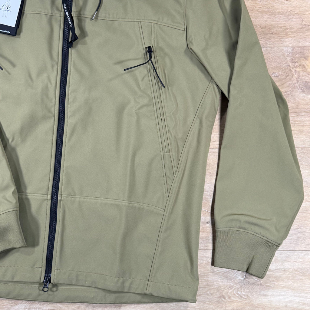 C.P. Company Shell-R Goggle Jacket in Dried Herb - Green