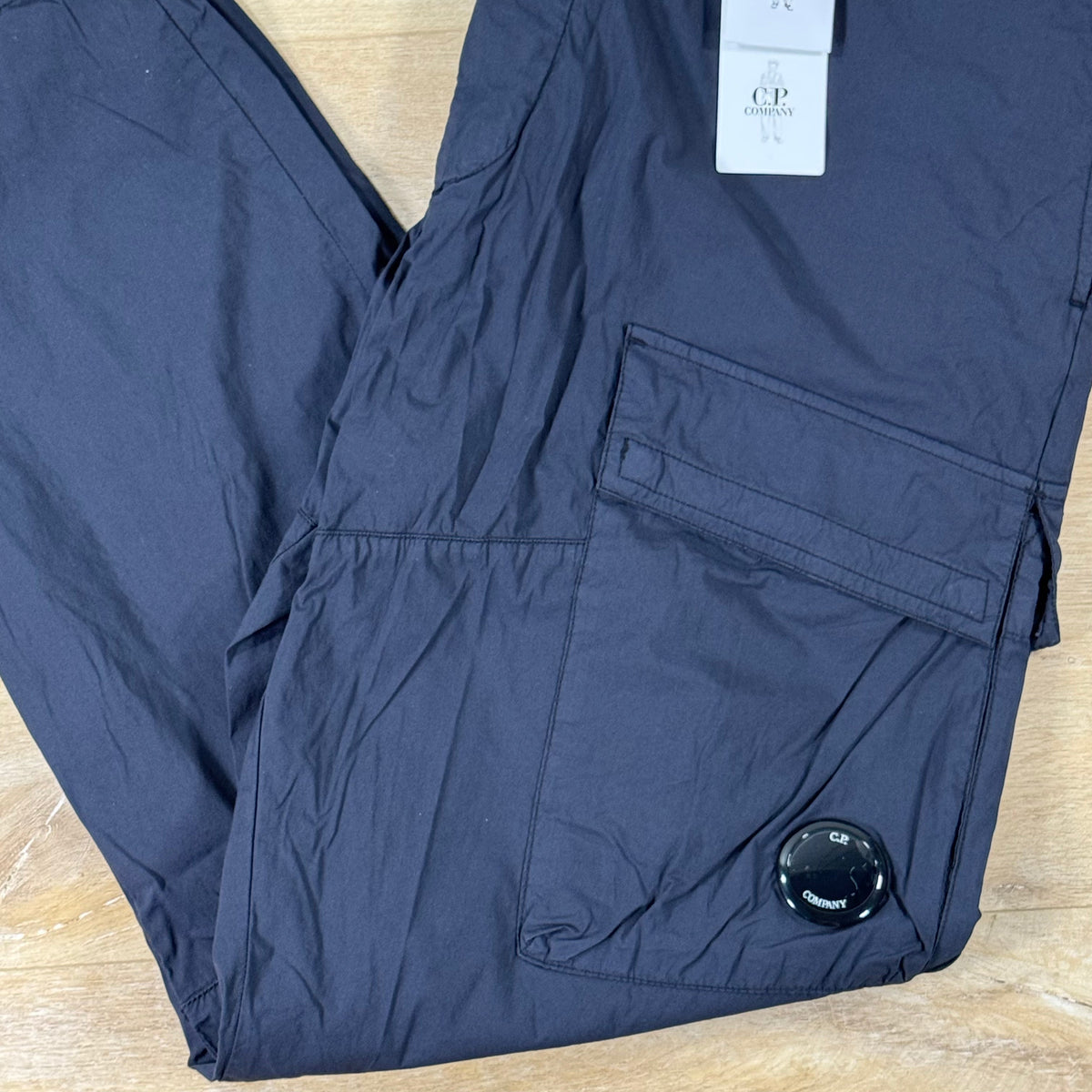C.P Company 50 Fili Stretch Lens Cargo Pants in Navy