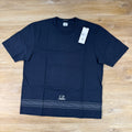 C.P. Company Mercerized Jersey 30/2 Twisted Embroidery T-Shirt in Navy