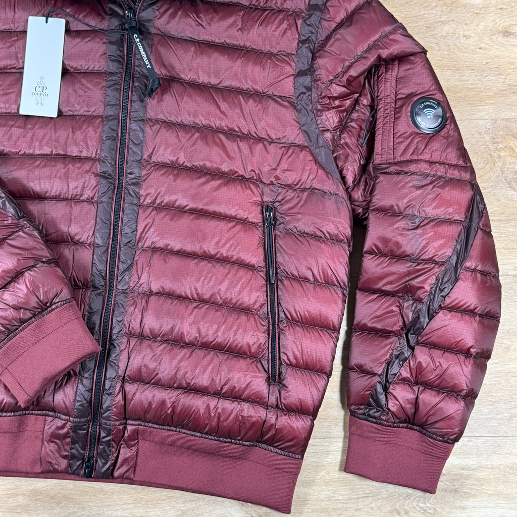 C.P. Company D.D. Shell Hooded Lens Down Jacket in Andorra - Red