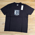 C.P. Company 30/1 Jersey Front / Rear Logo T-Shirt in Black