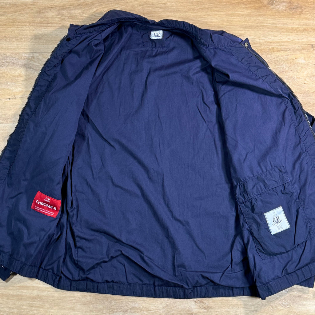 C.P. Company Chrome-R Chest Pocket Lens Overshirt in Peacoat - Blue